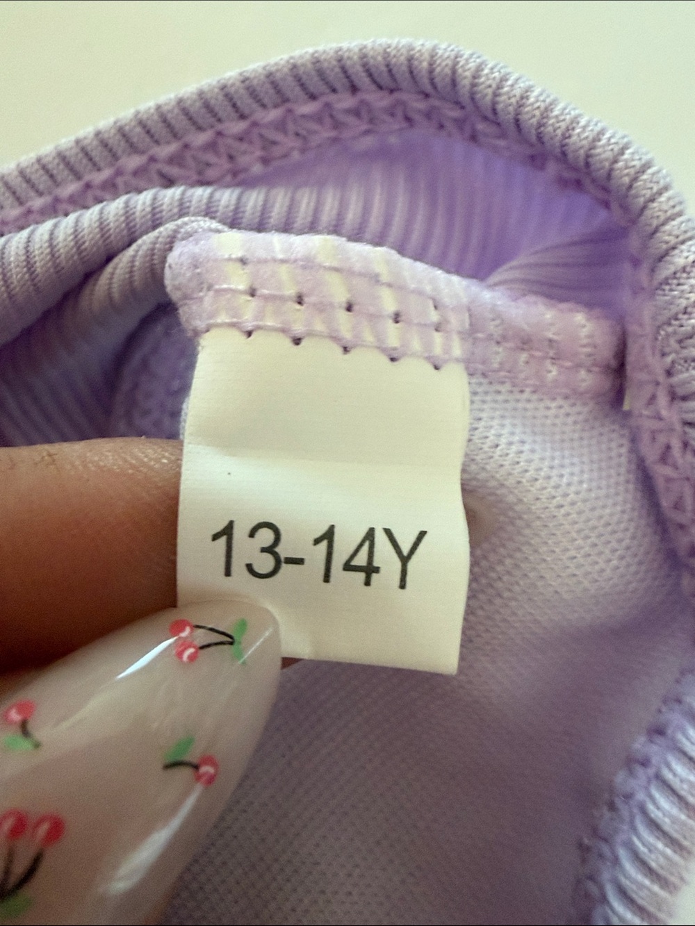 Lilac Ribbed Wrap Bikini Set - Picture 6 of 6